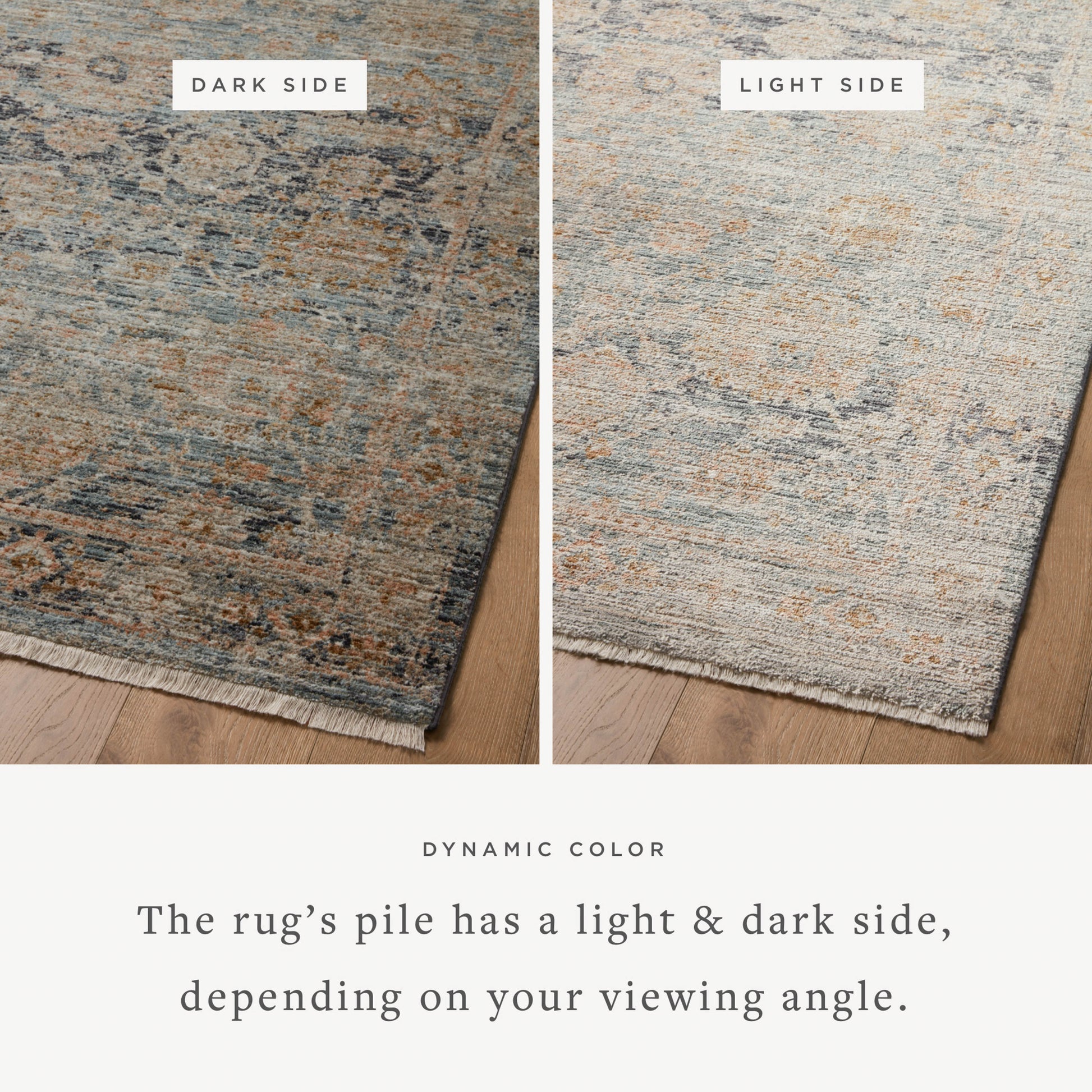 Jean Stoffer Katherine 02 Rug- Ocean/Coral - Chapin Furniture