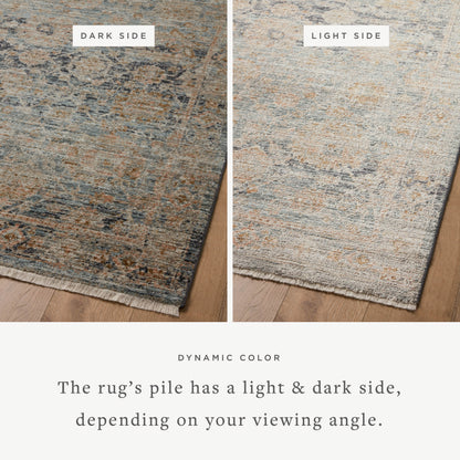 Jean Stoffer Katherine 02 Rug- Ocean/Coral - Chapin Furniture