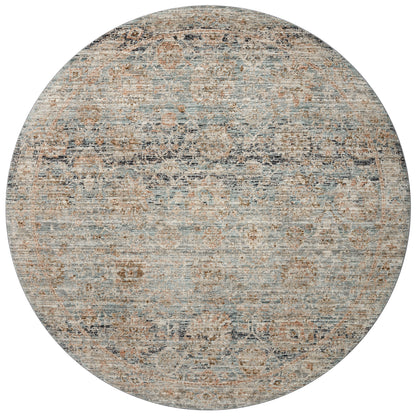 Jean Stoffer Katherine 02 Rug- Ocean/Coral - Chapin Furniture