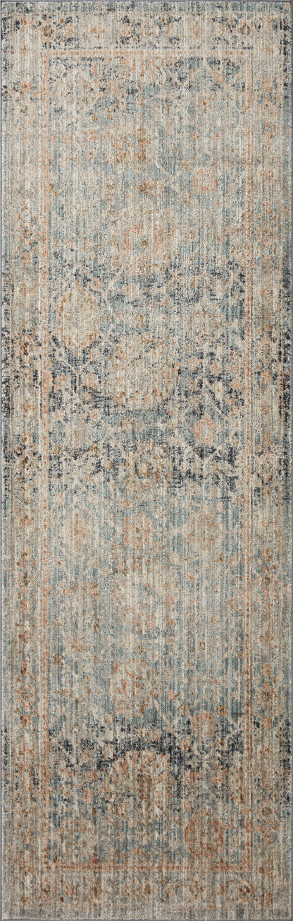 Jean Stoffer Katherine 02 Rug- Ocean/Coral - Chapin Furniture