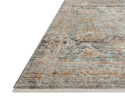 Jean Stoffer Katherine 02 Rug- Ocean/Coral - Chapin Furniture