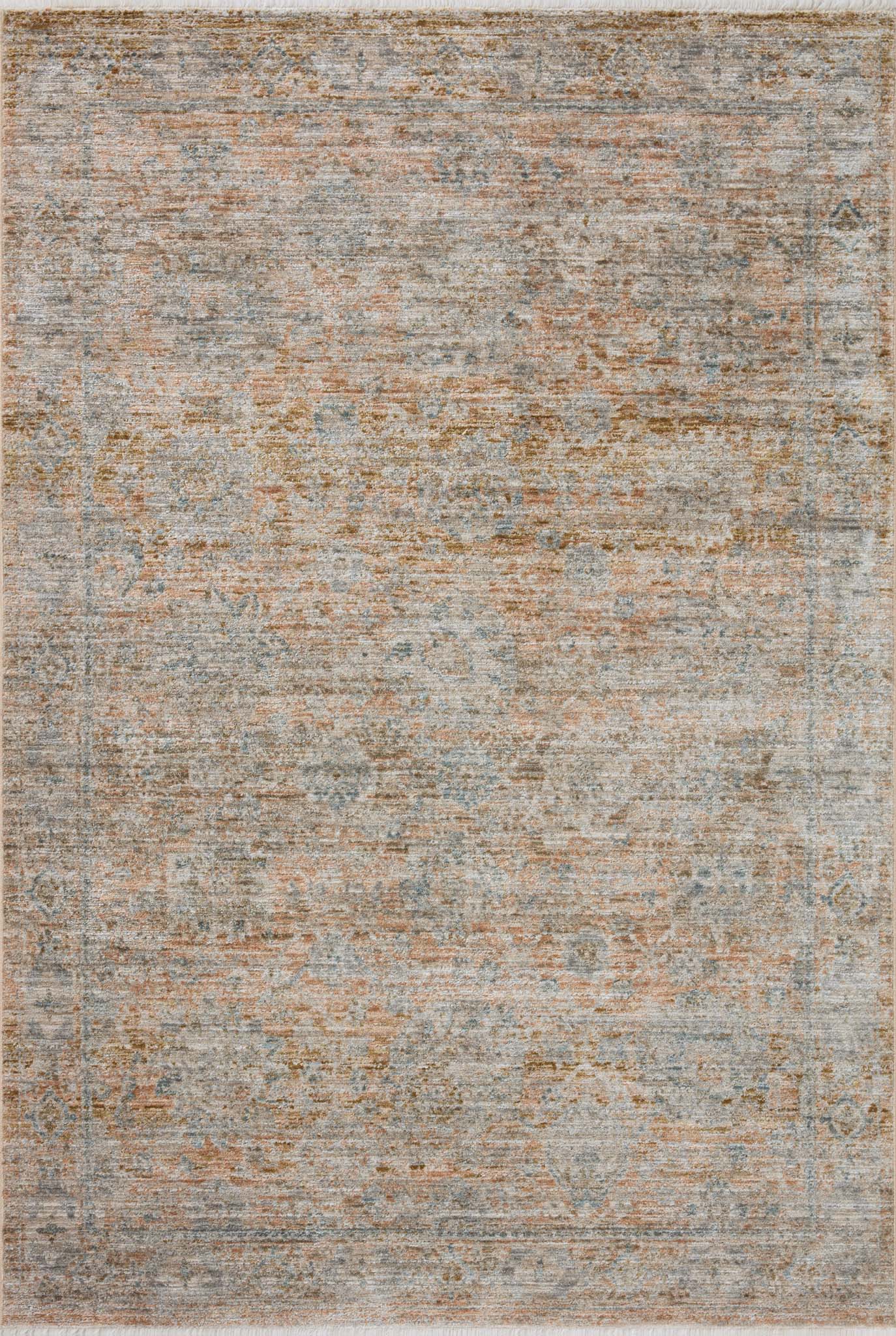 Jean Stoffer Katherine 02 Rug- Terracotta/Smoke - Chapin Furniture