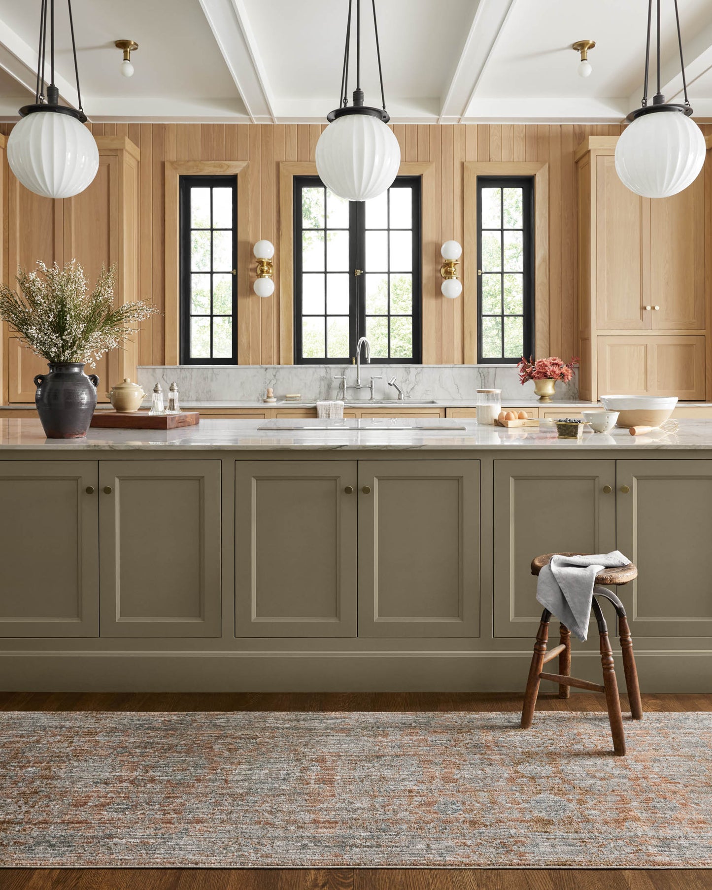 Jean Stoffer Katherine 02 Rug- Terracotta/Smoke - Chapin Furniture