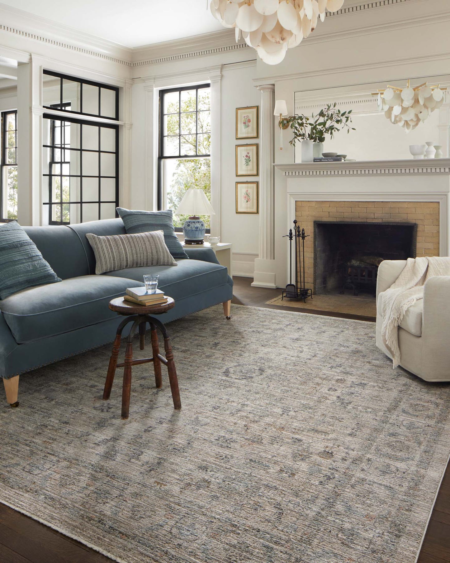 Jean Stoffer Katherine 03 Rug- Beige/Mist - Chapin Furniture