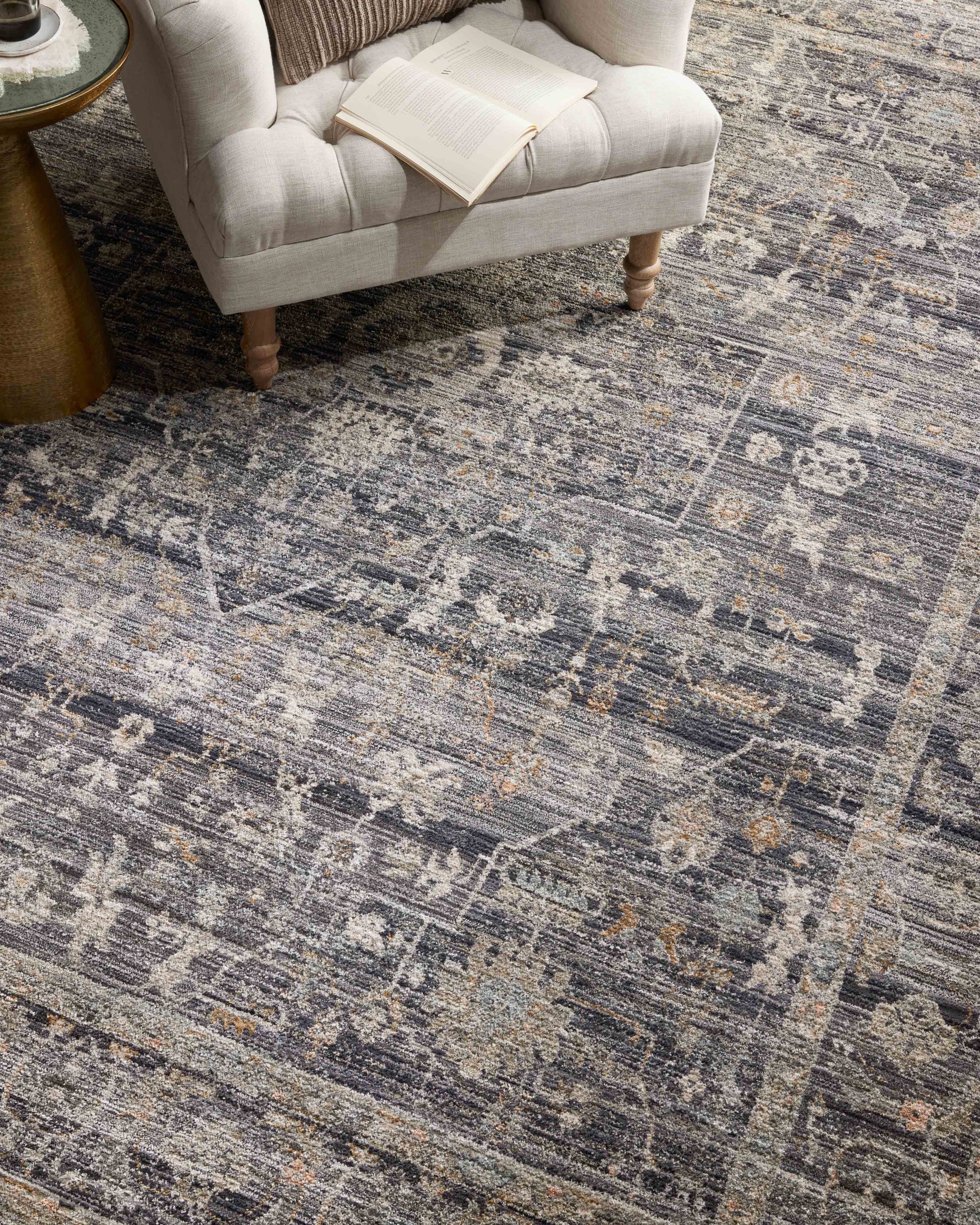 Jean Stoffer Katherine 03 Rug- Midnight/Tobacco - Chapin Furniture