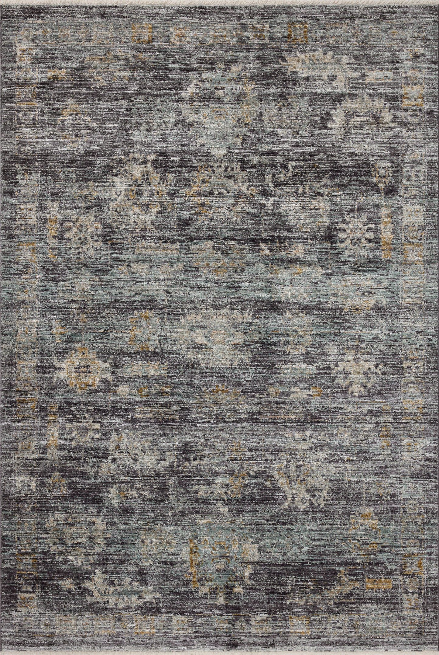 Jean Stoffer Katherine 04 Rug- Ink/Jade - Chapin Furniture