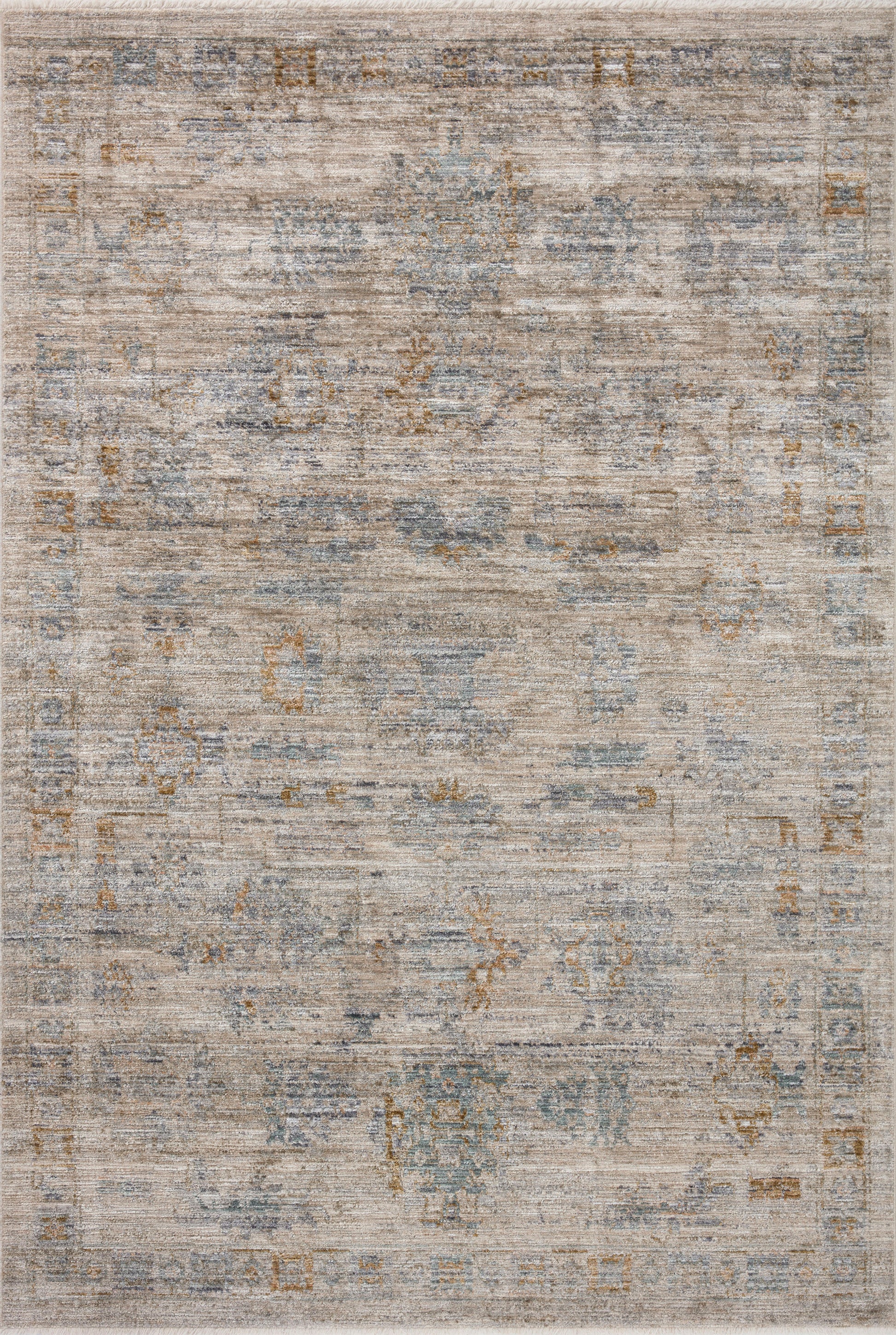 Jean Stoffer Katherine 04 Rug- Pebble/Ocean - Chapin Furniture