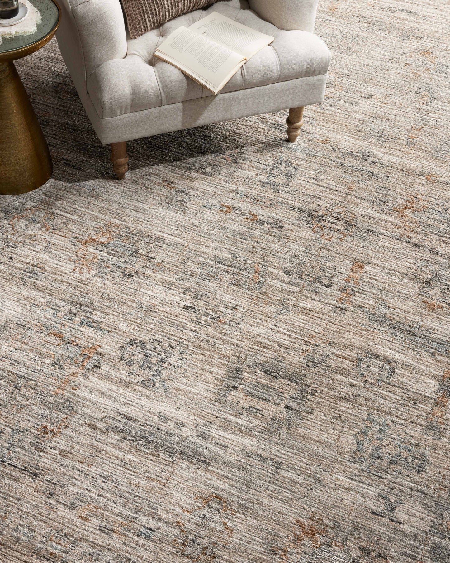 Jean Stoffer Katherine 04 Rug- Pebble/Ocean - Chapin Furniture