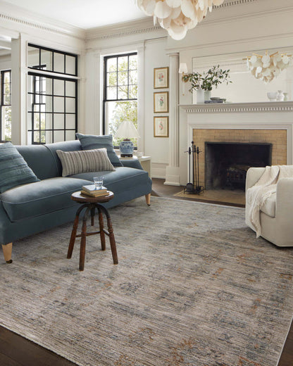 Jean Stoffer Katherine 04 Rug- Pebble/Ocean - Chapin Furniture