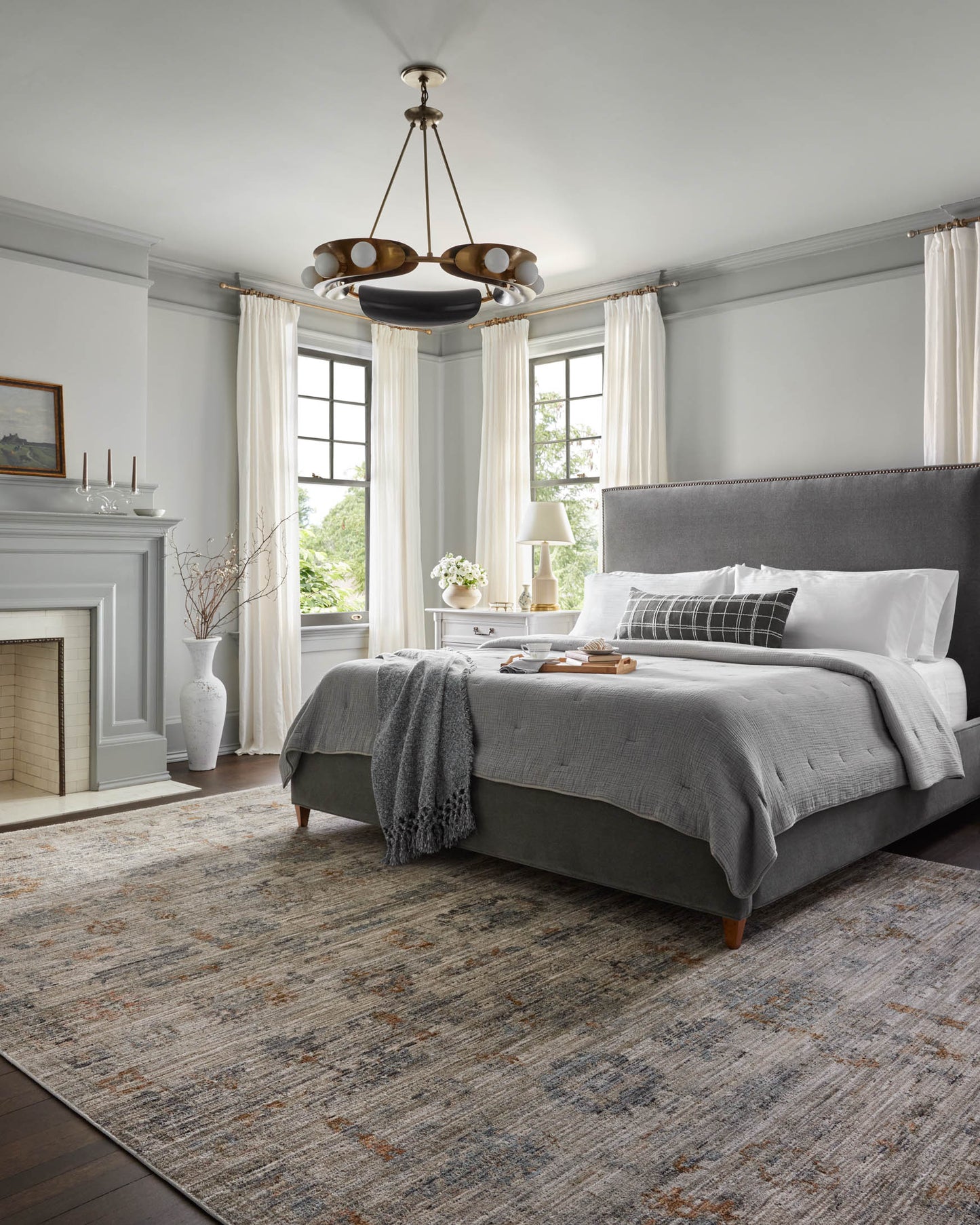 Jean Stoffer Katherine 04 Rug- Pebble/Ocean - Chapin Furniture