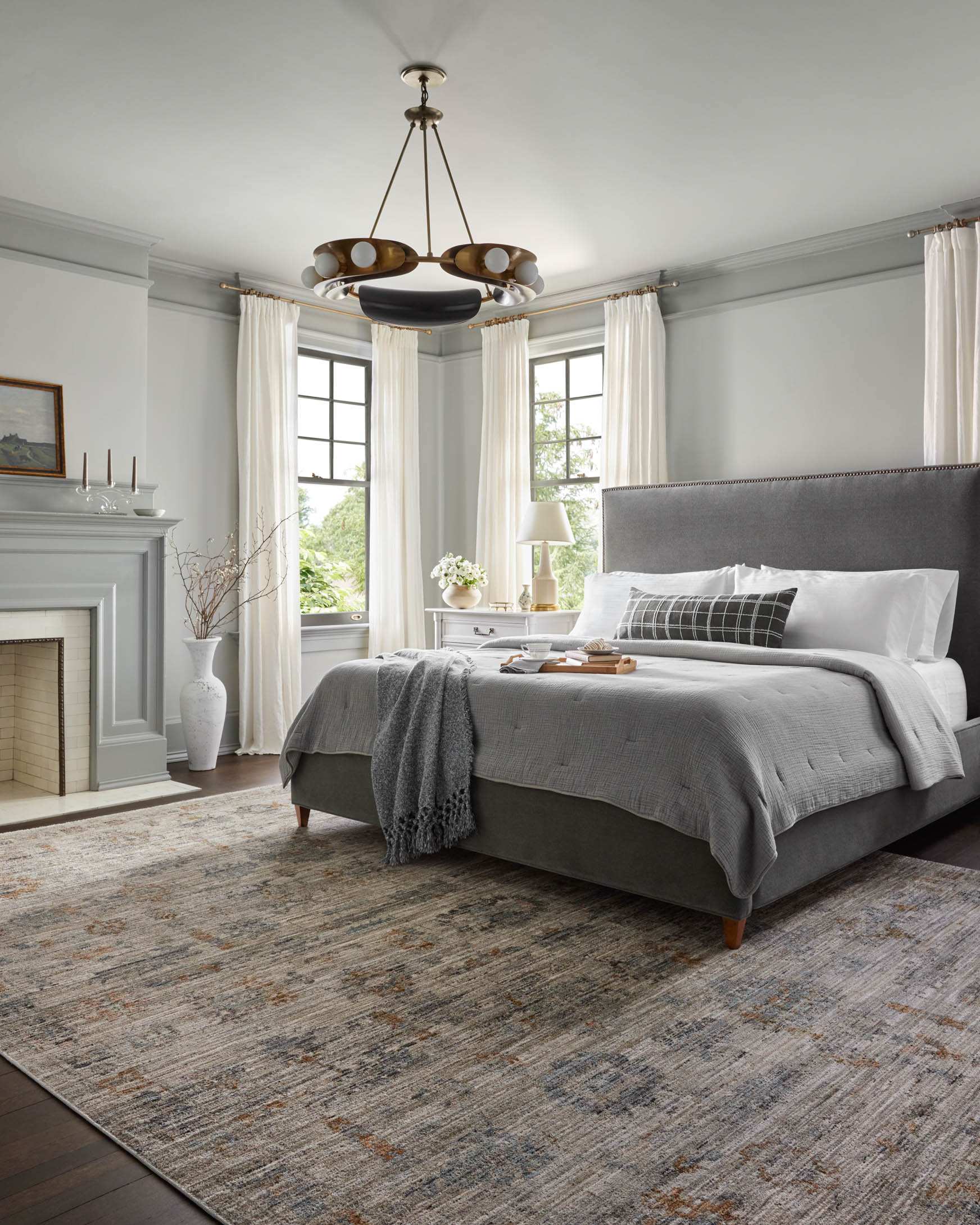 Jean Stoffer Katherine 04 Rug- Pebble/Ocean - Chapin Furniture