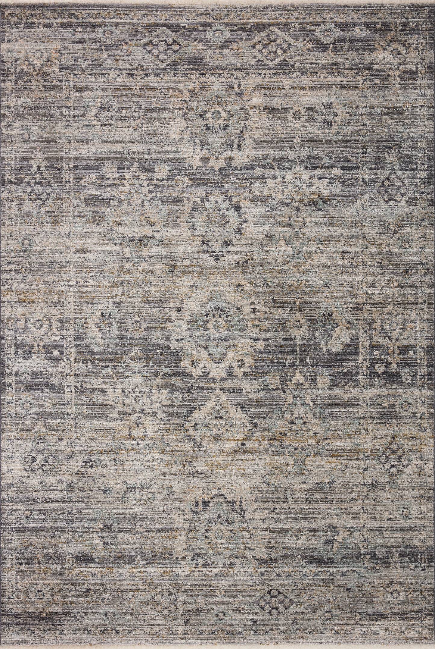 Jean Stoffer Katherine 05 Rug- Graphite/Jade - Chapin Furniture