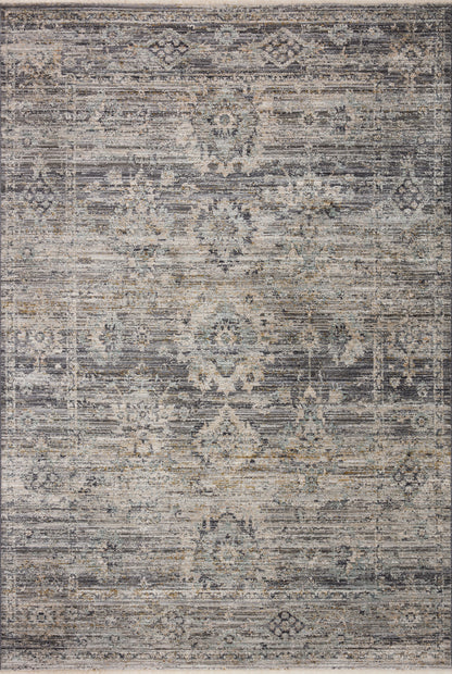 Jean Stoffer Katherine 05 Rug- Graphite/Jade - Chapin Furniture