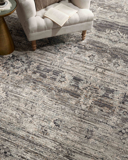 Jean Stoffer Katherine 05 Rug- Graphite/Jade - Chapin Furniture