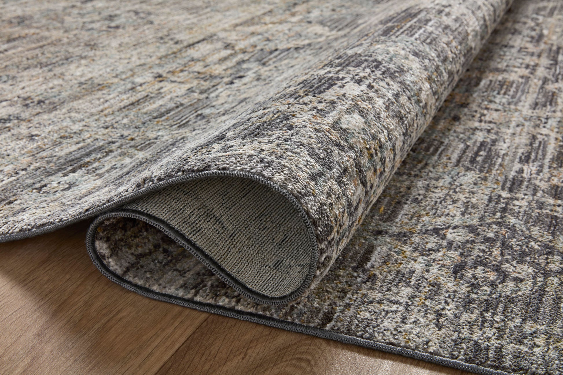 Jean Stoffer Katherine 05 Rug- Graphite/Jade - Chapin Furniture