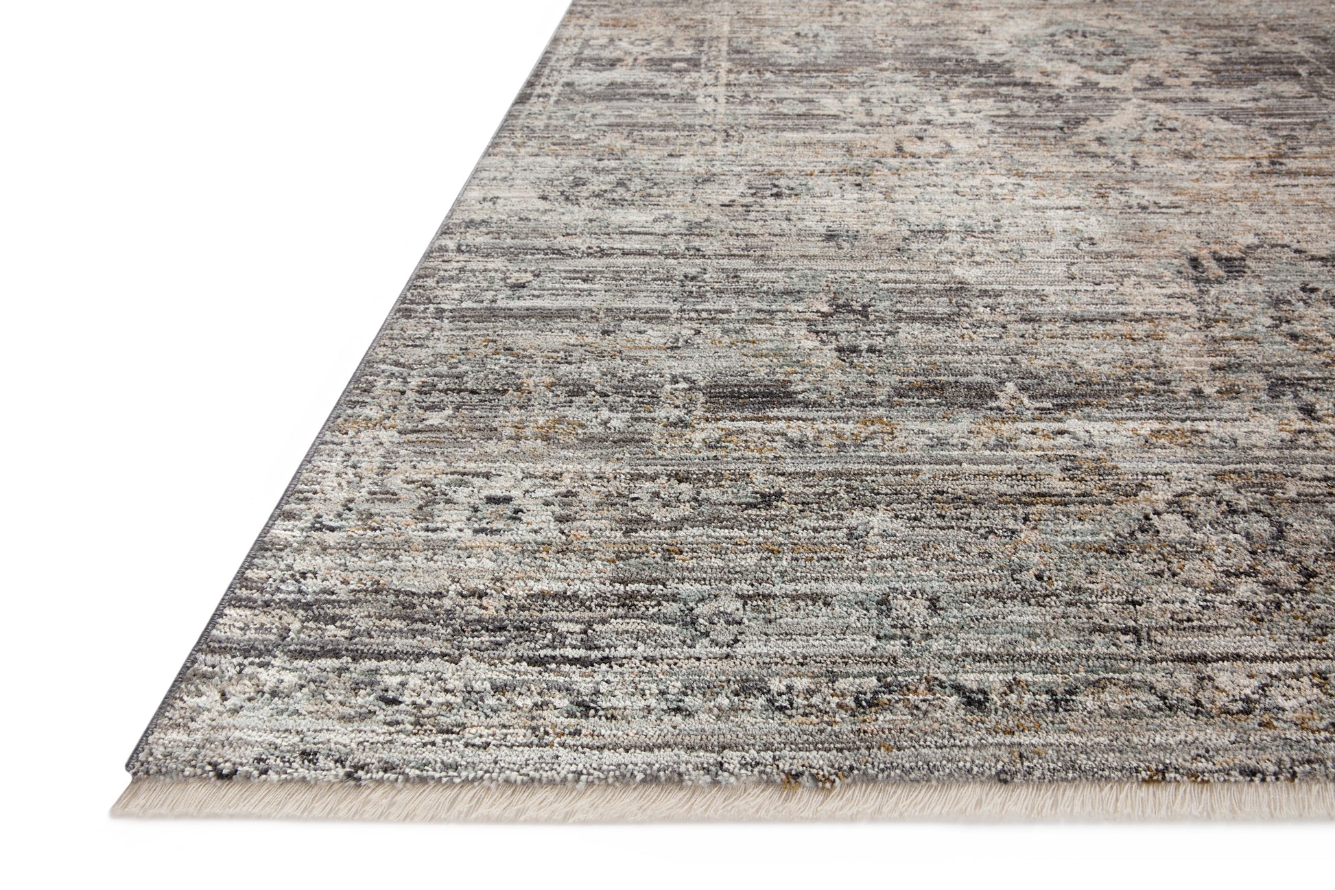 Jean Stoffer Katherine 05 Rug- Graphite/Jade - Chapin Furniture