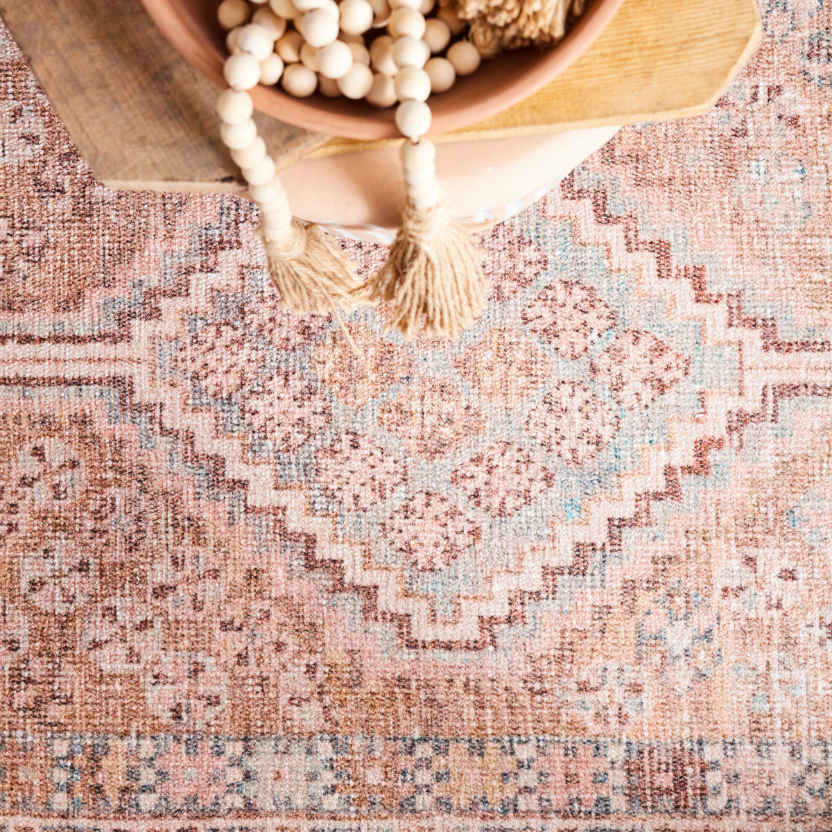 Kindred Marquesa KND01 Light Pink/Blue Rug - Chapin Furniture