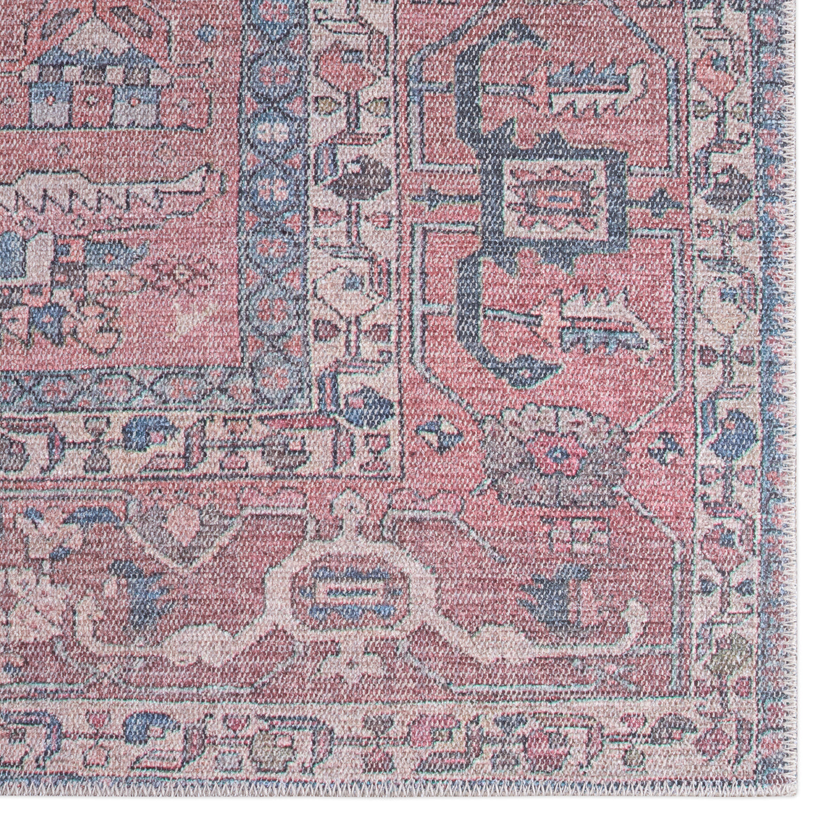 Kindred Galina KND08 Red/Blue Rug - Chapin Furniture