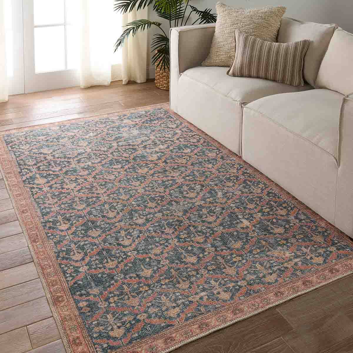 Kindred Meryem KND15 Navy/Rust Rug - Chapin Furniture