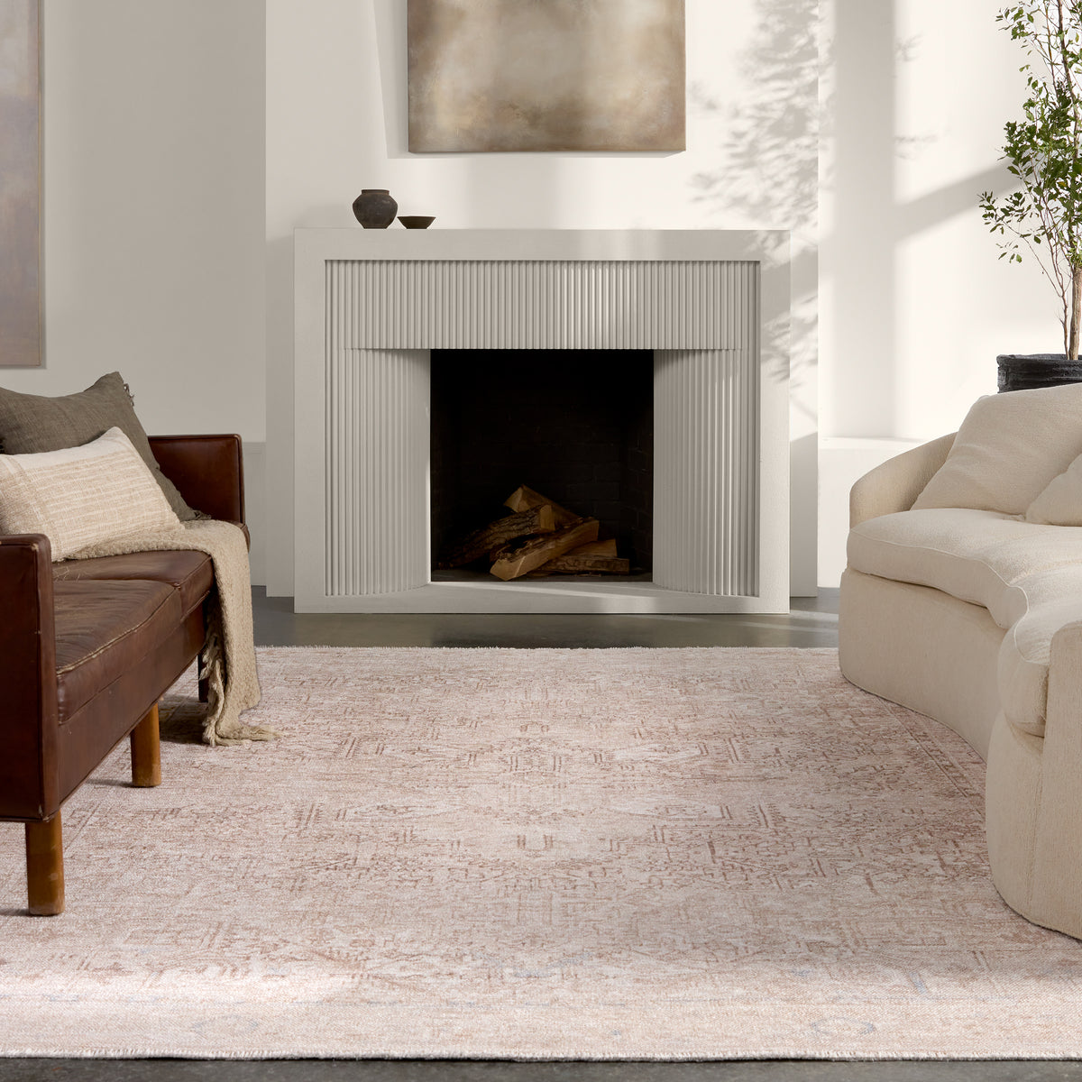 Lumal Tymabe LML03 Tan/Cream Rug - Chapin Furniture