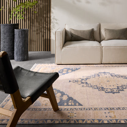 Lumal Debolo LML05 Tan/Blue Rug - Chapin Furniture