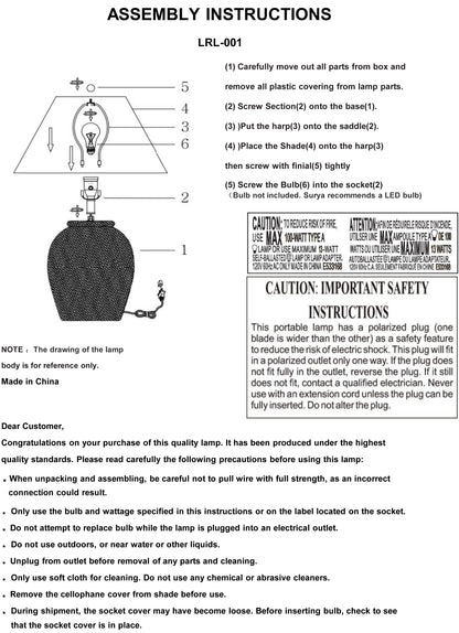Lirael LRL-001 Lamp - Chapin Furniture