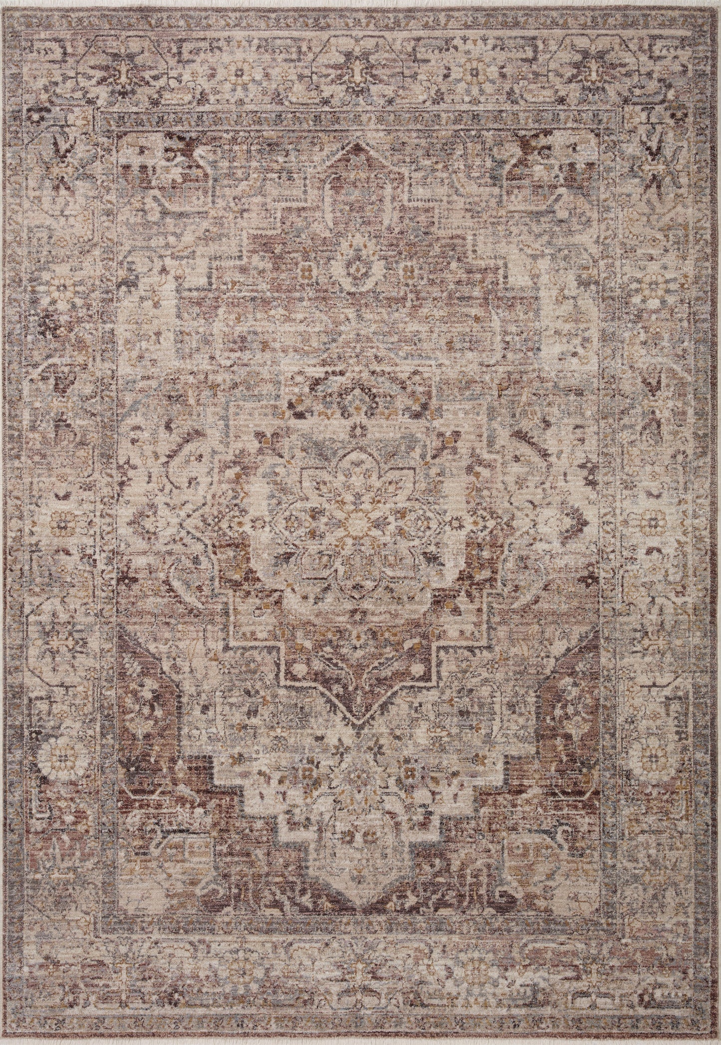 Lyra 06 Rug- Berry/Stone - Chapin Furniture