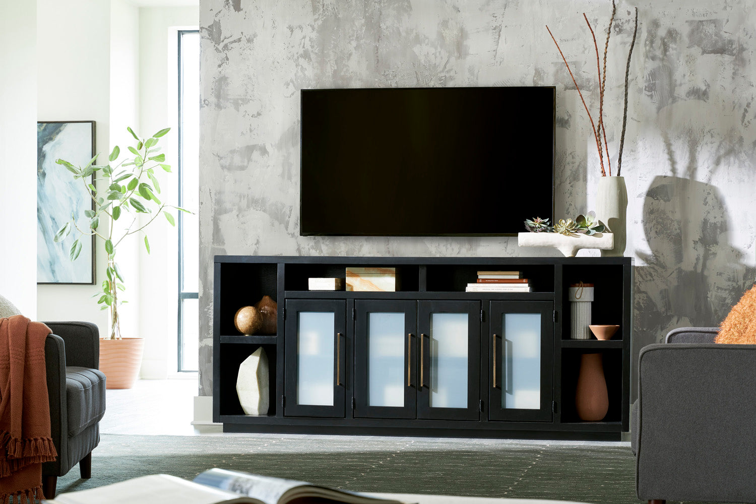 Perry Console With Doors & Hutch Option - Chapin Furniture