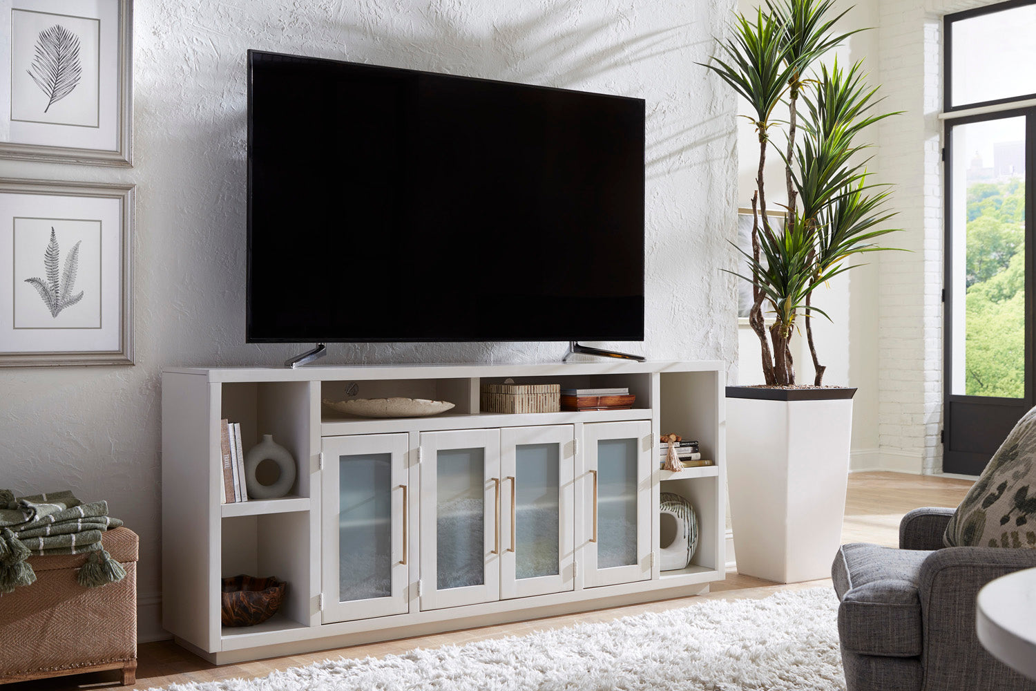 Perry Console With Doors & Hutch Option - Chapin Furniture