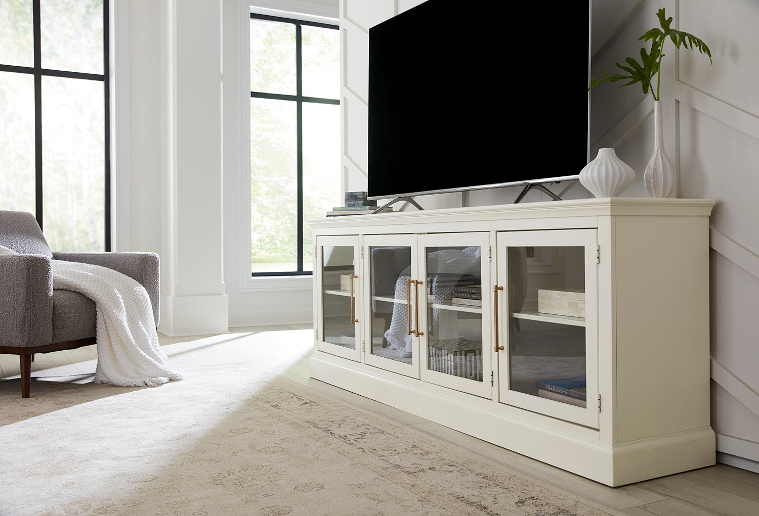 Byron 84" Console With 4 Doors - Chapin Furniture