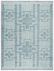 Jaipur Living Monarch Cirus Hand-Knotted Geometric Blue/ Ivory Area Rug - Chapin Furniture