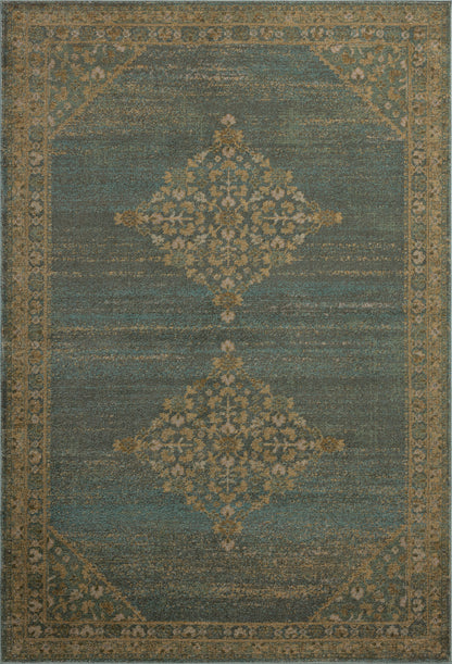 Magnolia Home Mona 04 Aqua / Wheat - Chapin Furniture