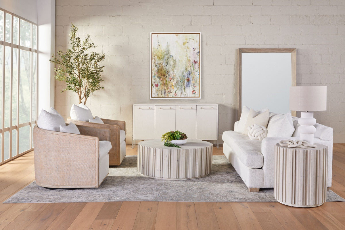 McGuire Swivel Club Chair