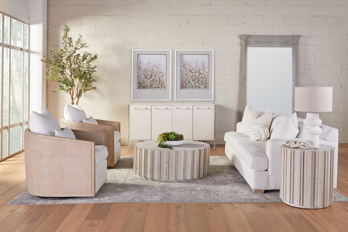 McGuire Swivel Club Chair