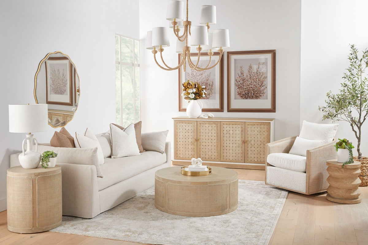 McGuire Swivel Club Chair