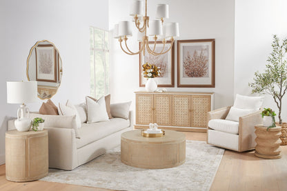 McGuire Swivel Club Chair
