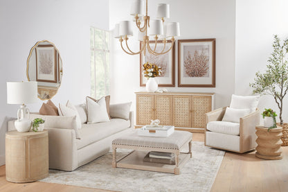 McGuire Swivel Club Chair