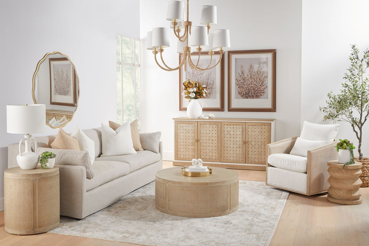 McGuire Swivel Club Chair