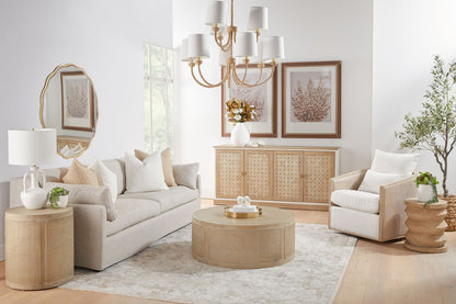 McGuire Swivel Club Chair
