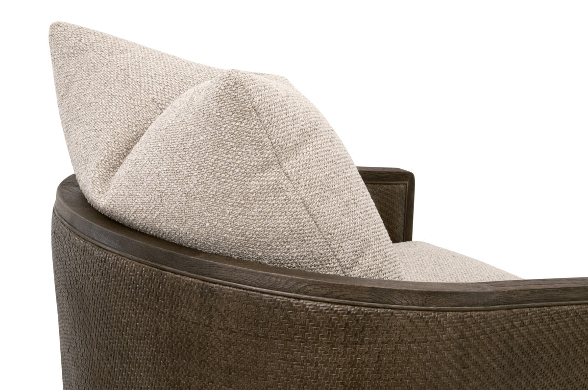 McGuire Swivel Club Chair