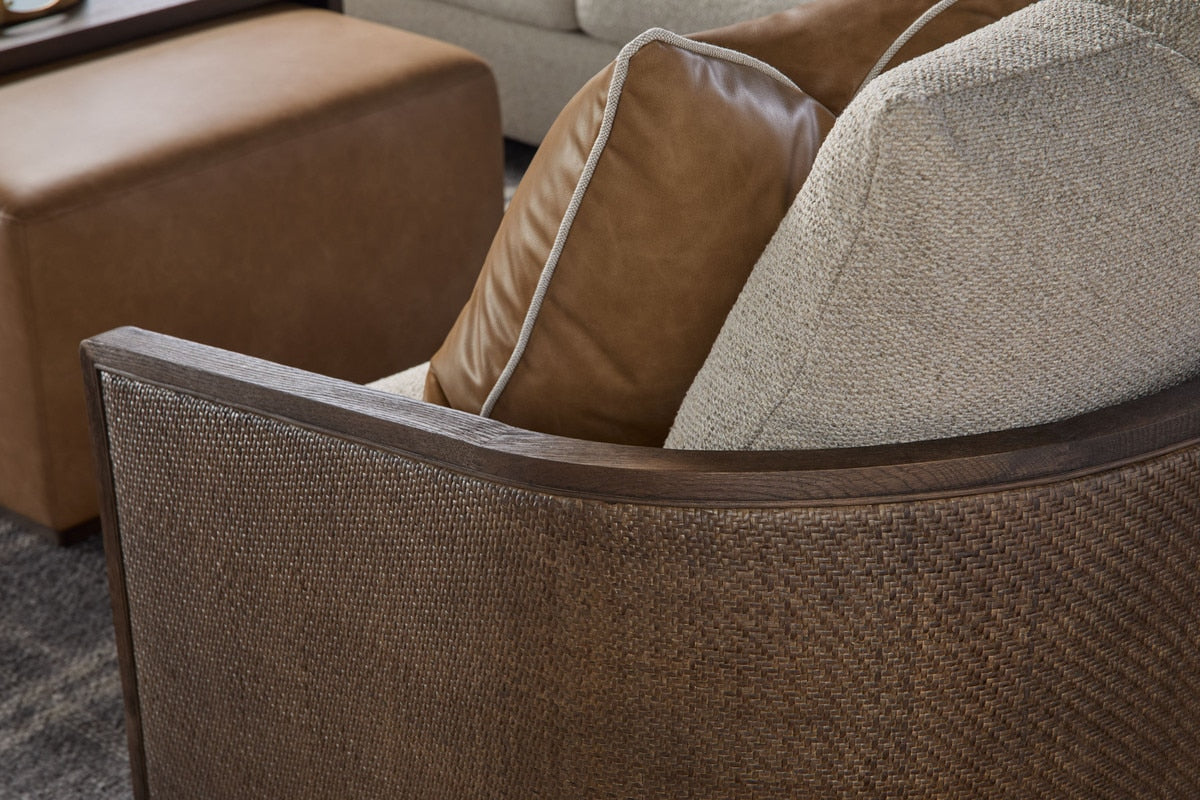McGuire Swivel Club Chair