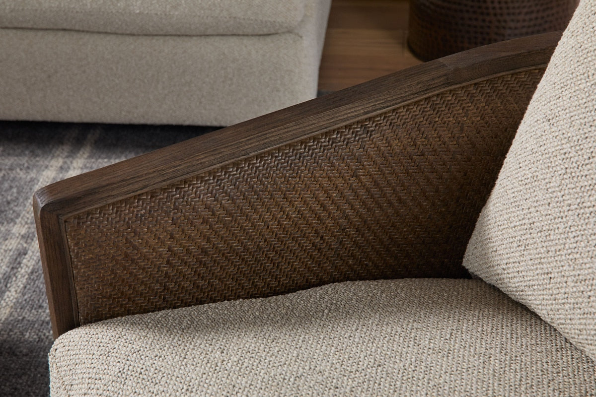 McGuire Swivel Club Chair