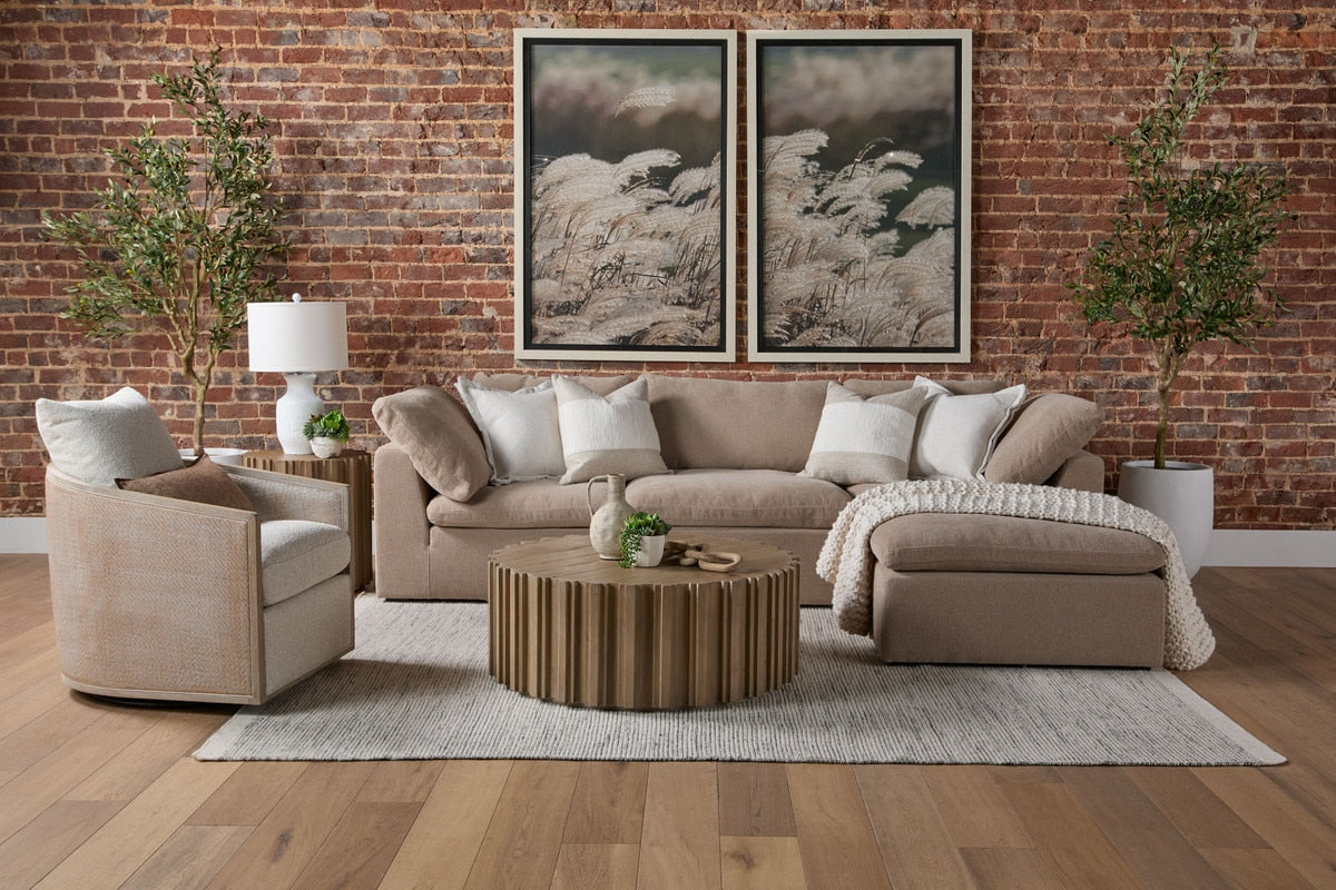 McGuire Swivel Club Chair