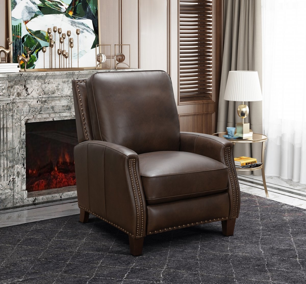 Melrose Recliner-Ashford-Walnut - Chapin Furniture