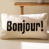 Bonjour! Hand-Hooked Pillow - Chapin Furniture