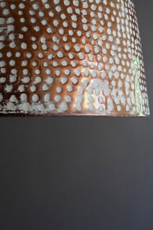 Rustic White Metal Pendant Light - Chapin Furniture