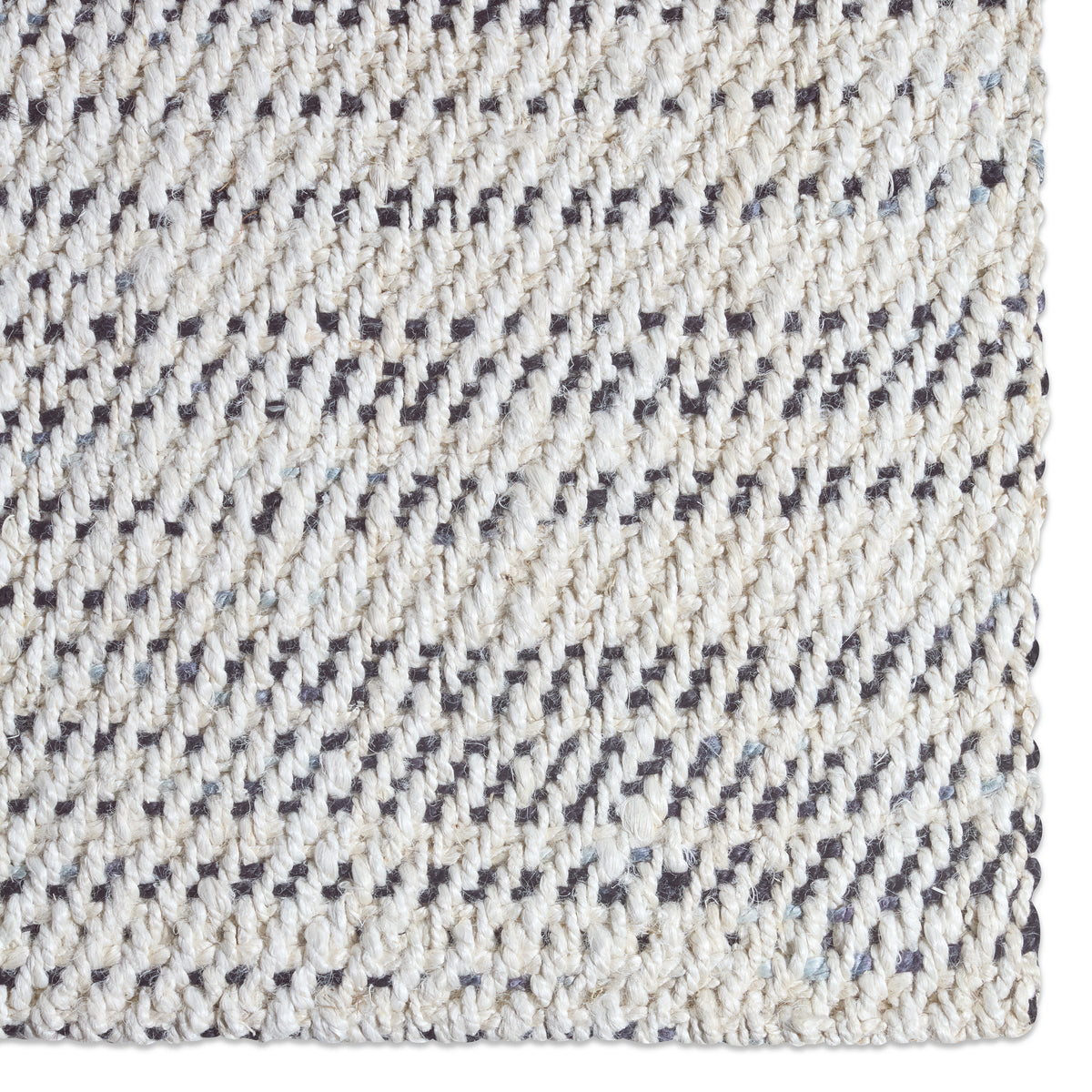 Naturals Tobago Almand NAT26 White/Black Rug - Chapin Furniture