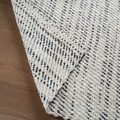 Naturals Tobago Almand NAT26 White/Black Rug - Chapin Furniture