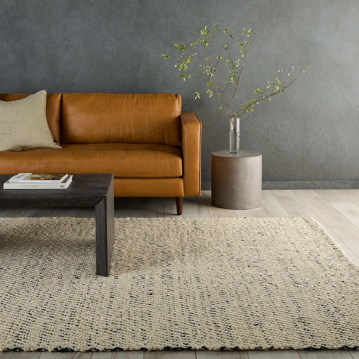 Naturals Tobago Almand NAT26 White/Black Rug - Chapin Furniture
