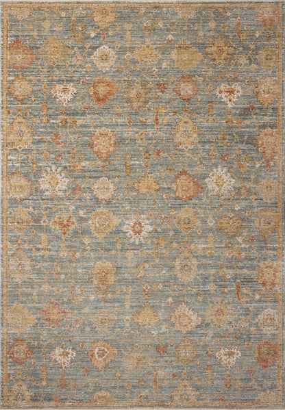 Nicole 02 Blue/Spice Rug - Chapin Furniture
